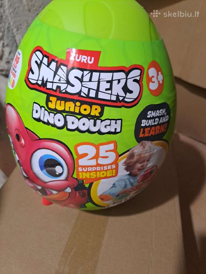 Zuru Smashers Junior Dino Dough kiaušinis 25 staig - nuotraukos Nr. 2