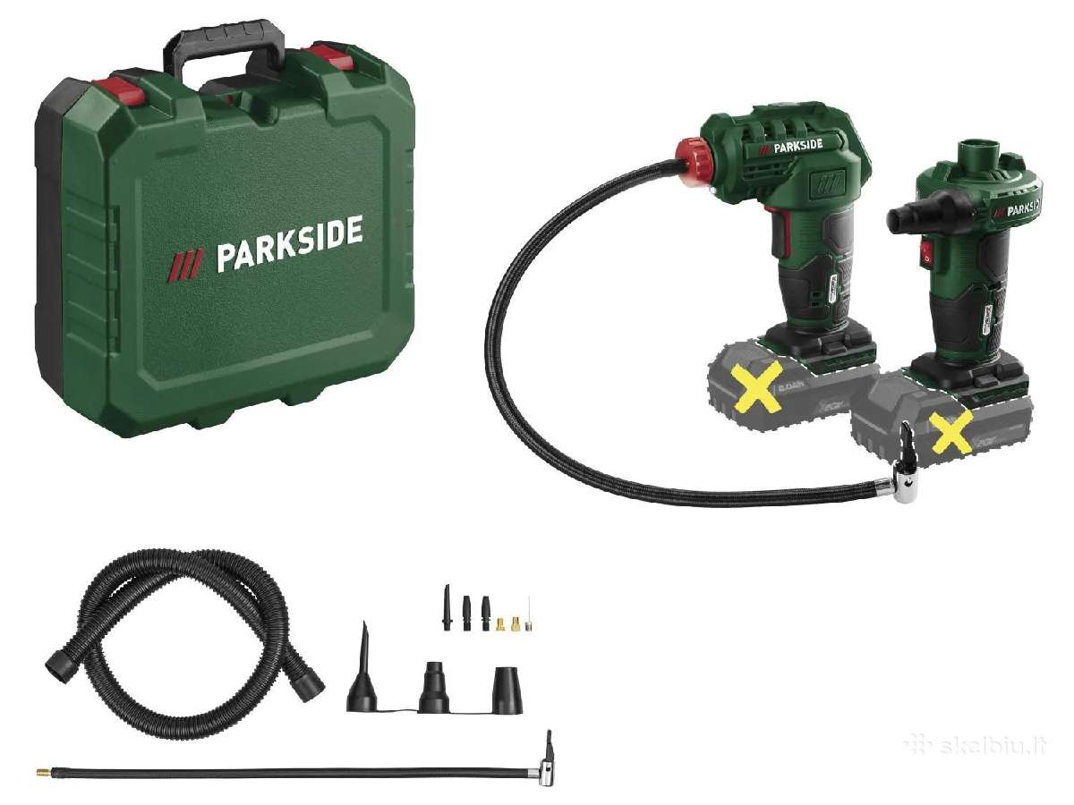 Parkside akumuliatorinės 20v oro pompos - nuotraukos Nr. 4