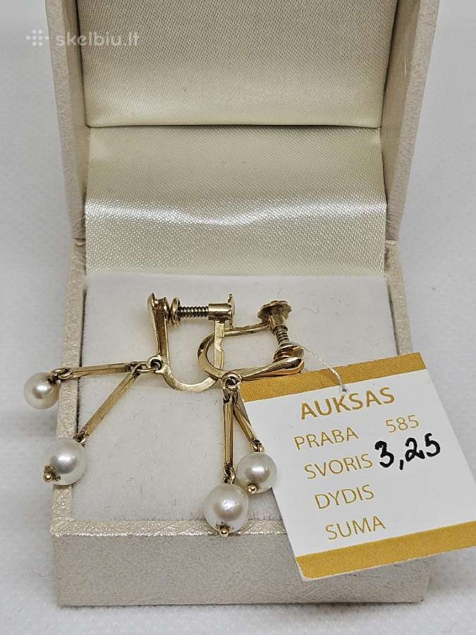 Auksiniai auskarai - nuo 63 Eur. - nuotraukos Nr. 4