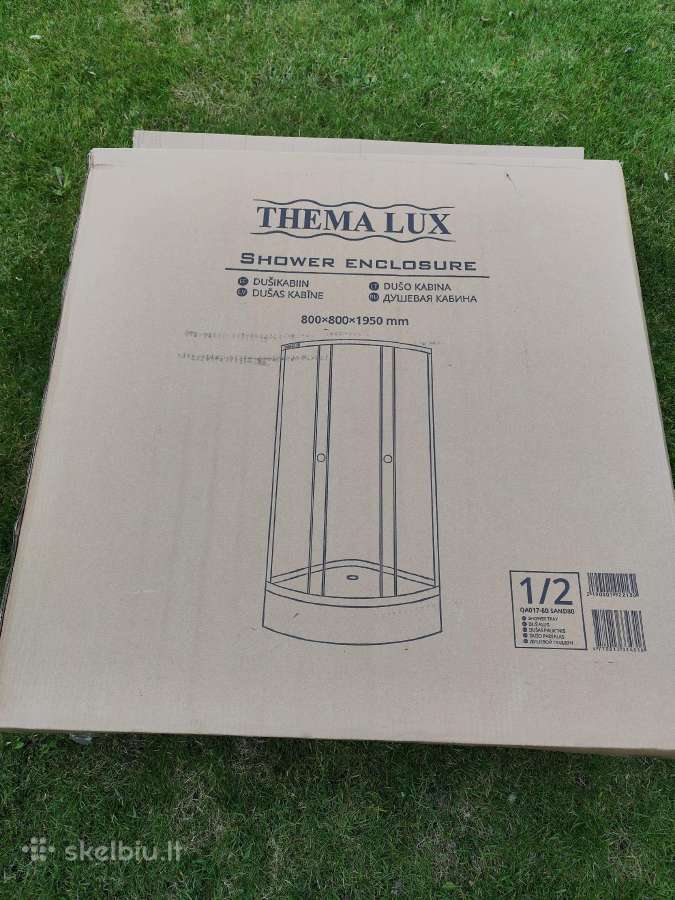 Dušo padėklas Thema Lux 80*80, su kojelėmisnaujas - nuotraukos Nr. 5