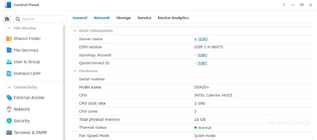 Synology Ds420+, 10gb RAM, 4 diskų, Intel Cpu - nuotraukos Nr. 4