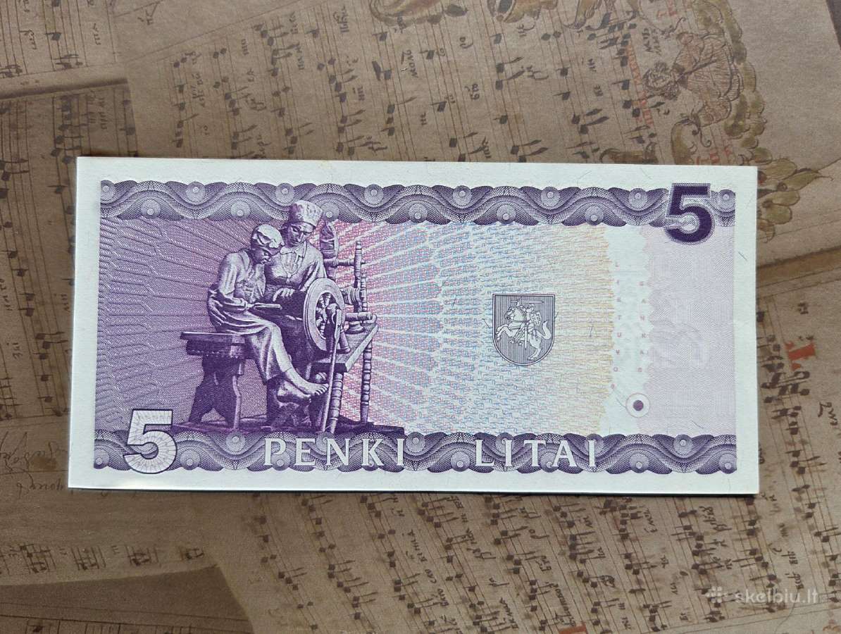 5 litai 1993 Lietuva - unc - nuotraukos Nr. 2