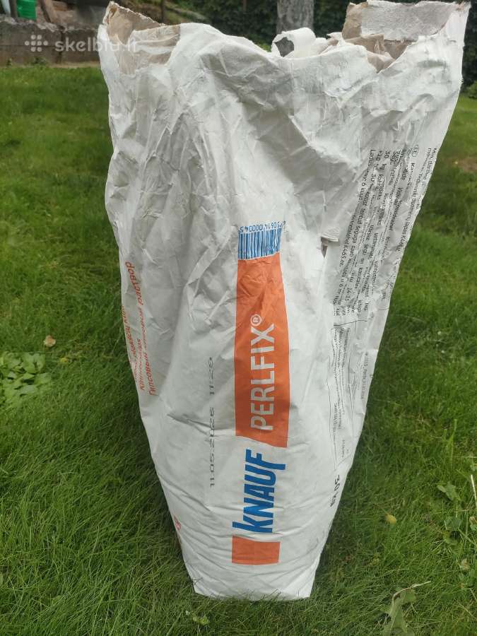 Gipso plokščių klijai knauf perlfix liko 13kg - nuotraukos Nr. 3
