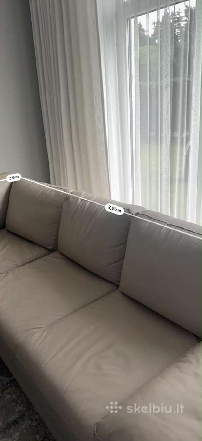 Odinė kampinė sofa su miegamąja funkcija - nuotraukos Nr. 2