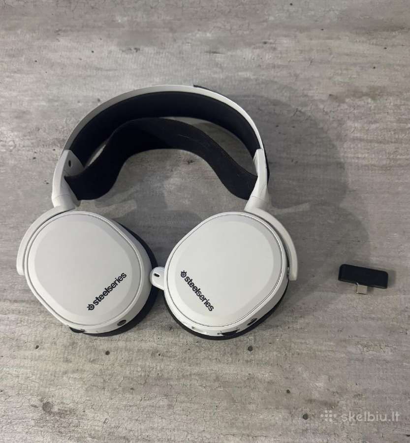 Steelseries Arctis 7+ belaidės ausinės (baltos) - nuotraukos Nr. 3