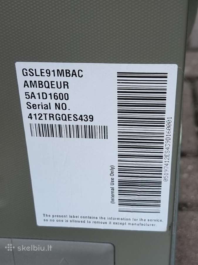 Naujas dviduris LG Gsle91mbac + garantija - nuotraukos Nr. 12