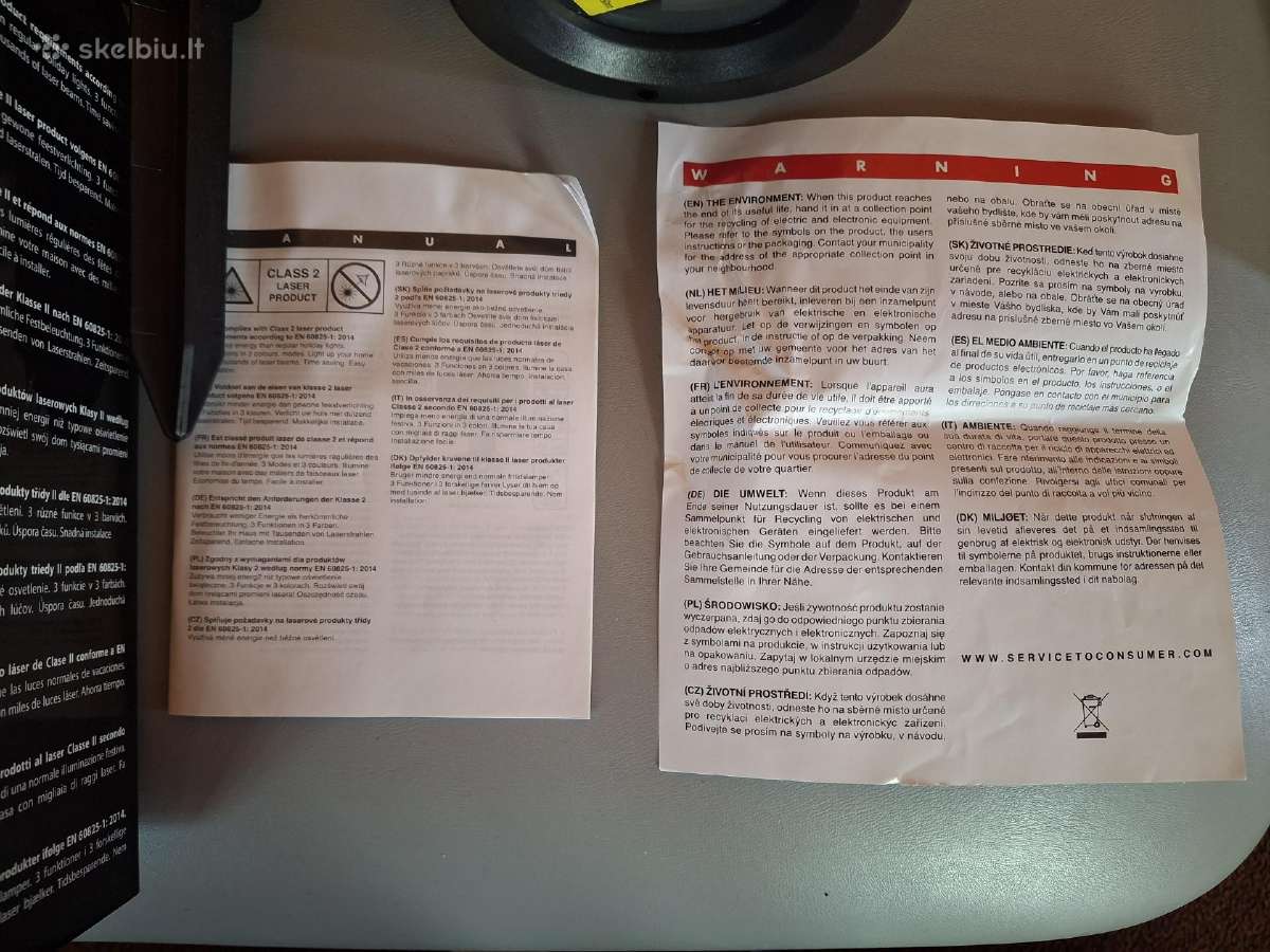 Lauko lazerinis projektorius. - nuotraukos Nr. 7