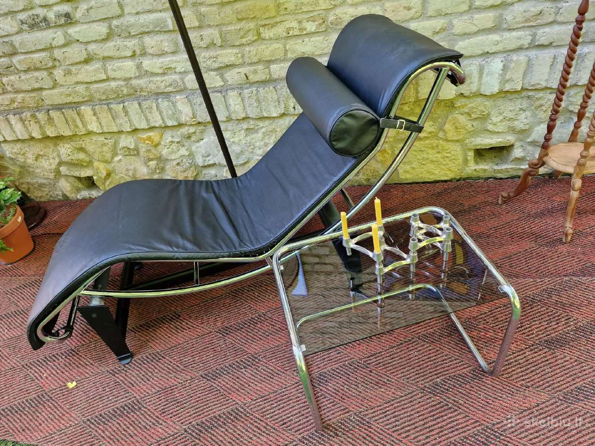 Vintažinis mid century autorinis šezlongas - nuotraukos Nr. 23