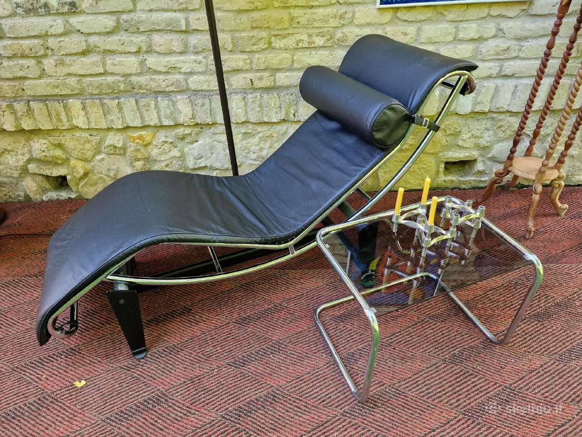 Vintažinis mid century autorinis šezlongas - nuotraukos Nr. 24
