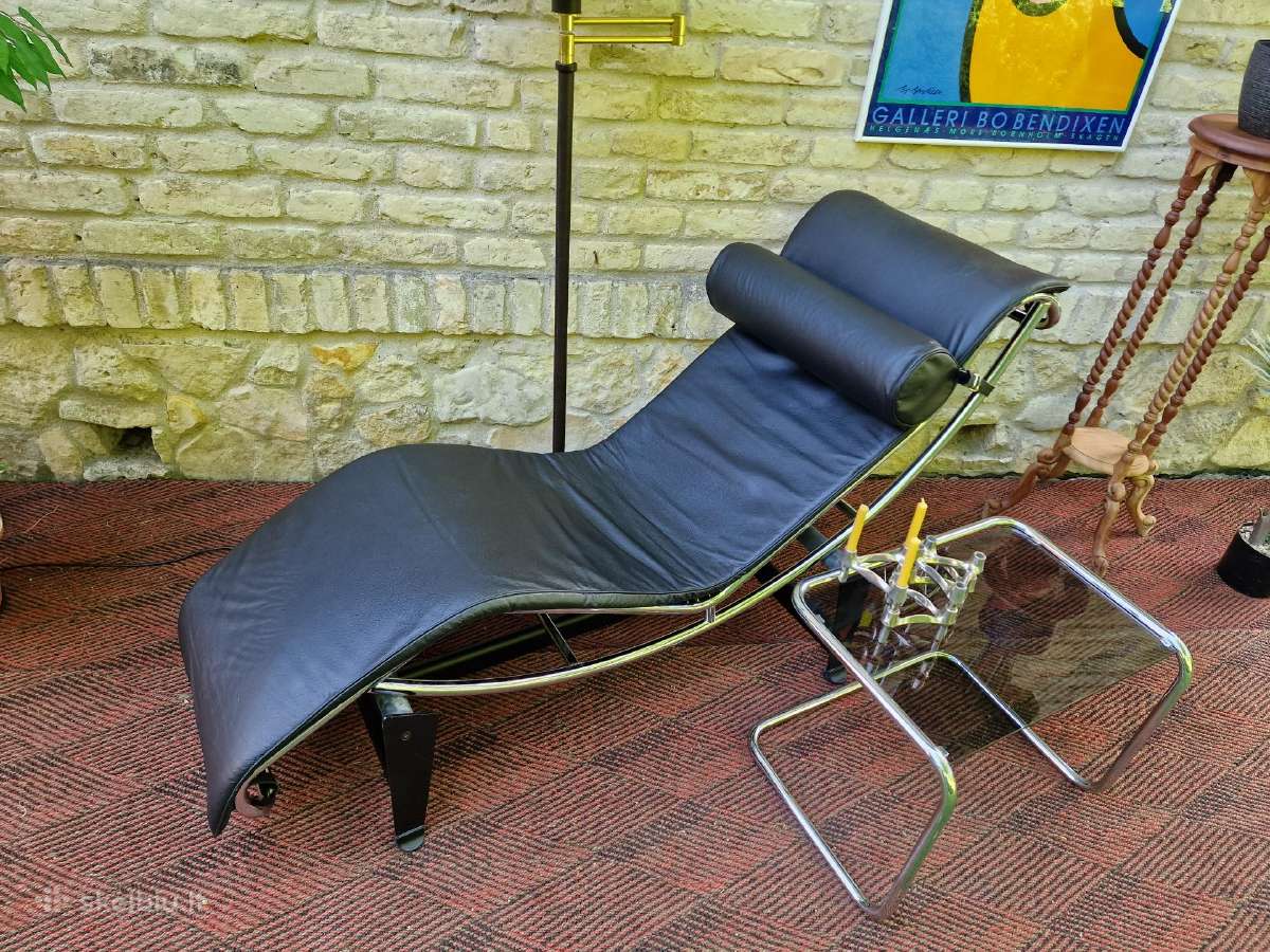 Vintažinis mid century autorinis šezlongas - nuotraukos Nr. 17