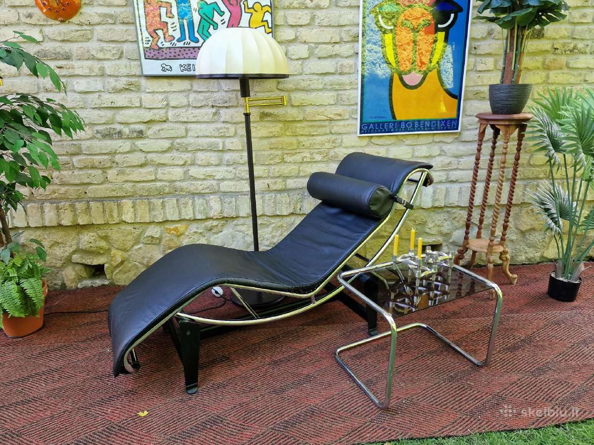 Vintažinis mid century autorinis šezlongas - nuotraukos Nr. 35