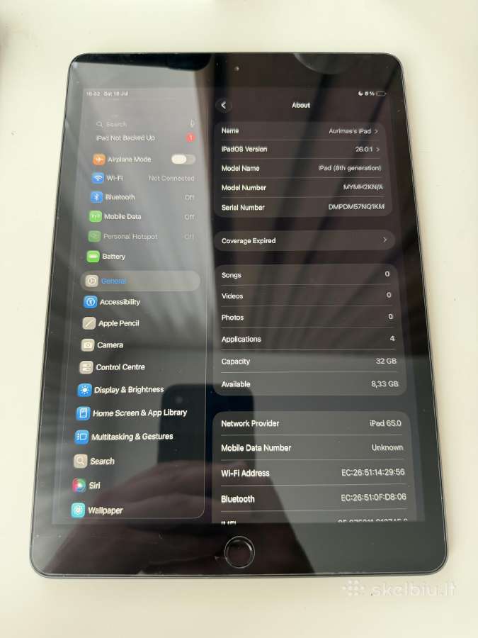 iPad 8th - nuotraukos Nr. 2