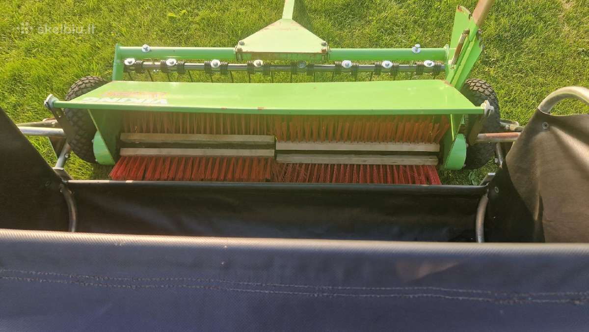 Vejos, žolės, lapų pro surinkėjas prie traktoriuko - nuotraukos Nr. 16