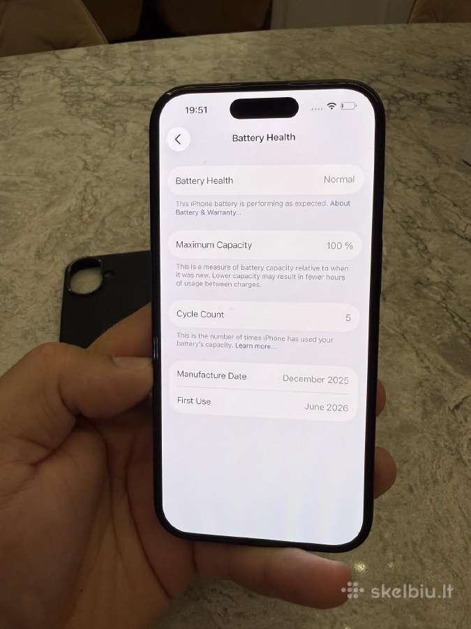 iPhone 16, 128gb 100% - nuotraukos Nr. 4