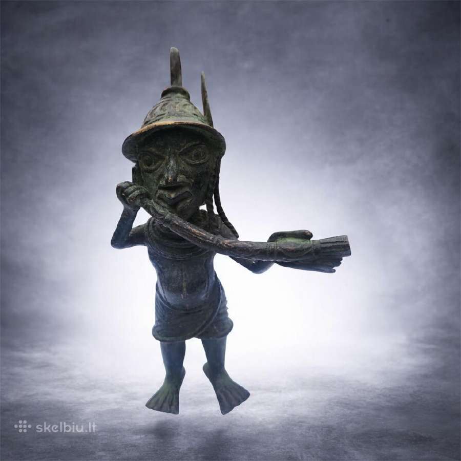 Africa bronze art statue - nuotraukos Nr. 3