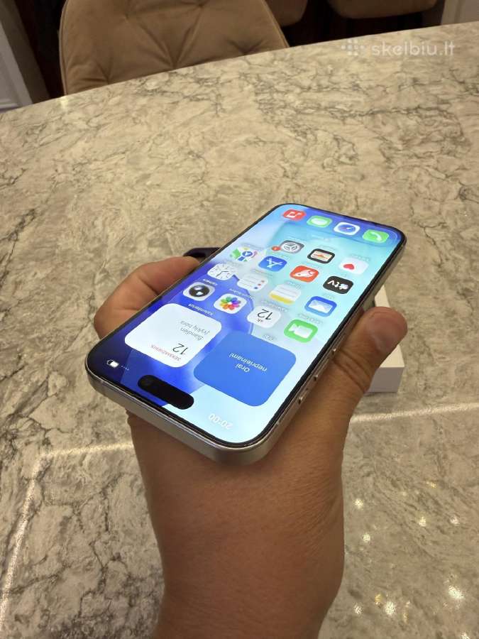 iPhone 15 pro, 256gb 100% baterija - nuotraukos Nr. 3