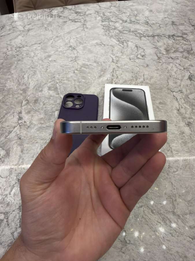 iPhone 15 pro, 256gb 100% baterija - nuotraukos Nr. 7