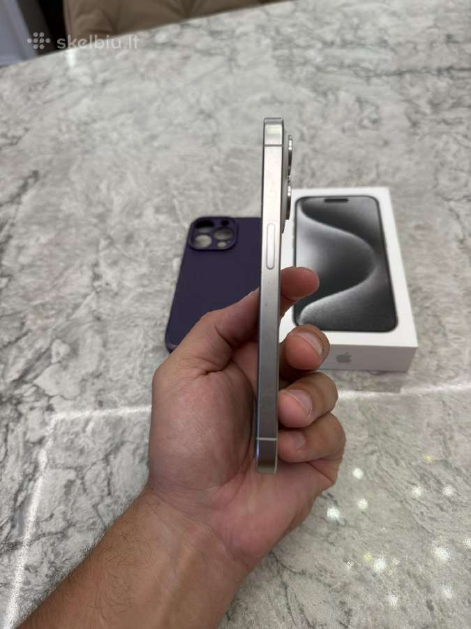iPhone 15 pro, 256gb 100% baterija - nuotraukos Nr. 8