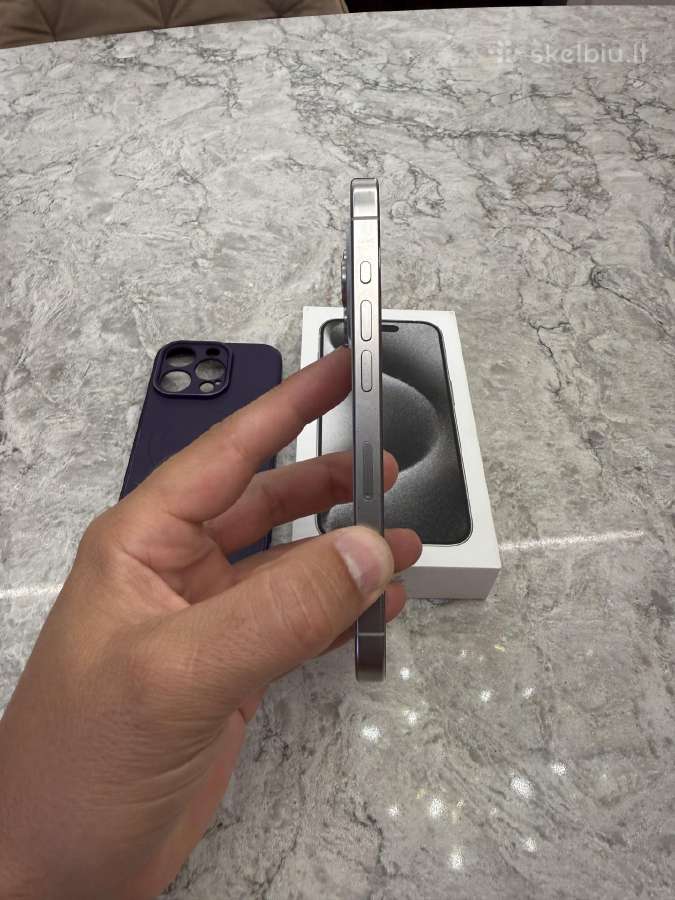 iPhone 15 pro, 256gb 100% baterija - nuotraukos Nr. 9