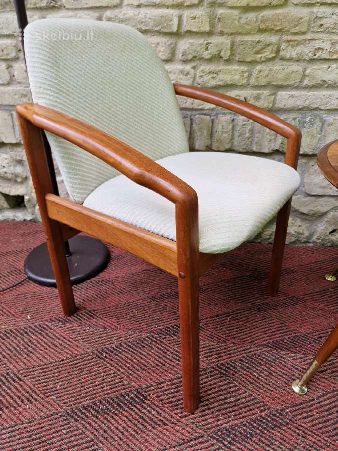 Vintažinis mid century kavos staliukas ir krėslas - nuotraukos Nr. 2