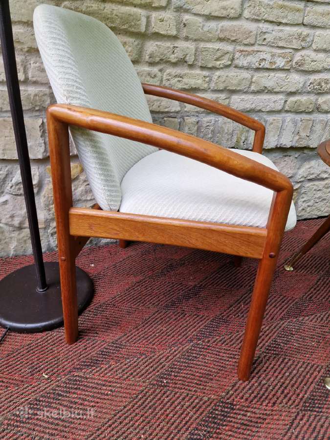 Vintažinis mid century kavos staliukas ir krėslas - nuotraukos Nr. 22