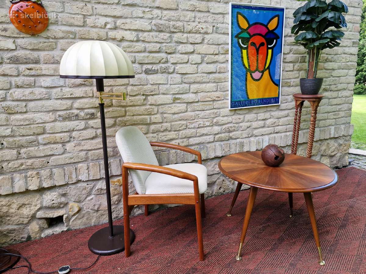 Vintažinis mid century kavos staliukas ir krėslas - nuotraukos Nr. 30