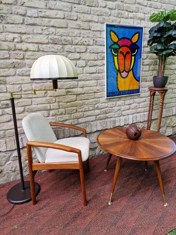 Vintažinis mid century kavos staliukas ir krėslas - nuotraukos Nr. 31