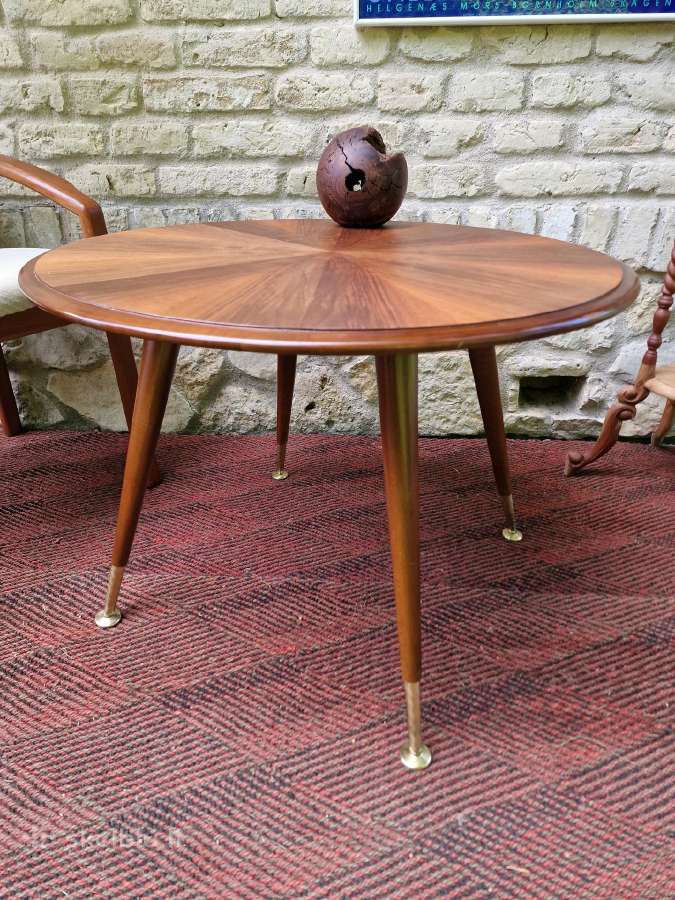 Vintažinis mid century kavos staliukas ir krėslas - nuotraukos Nr. 34
