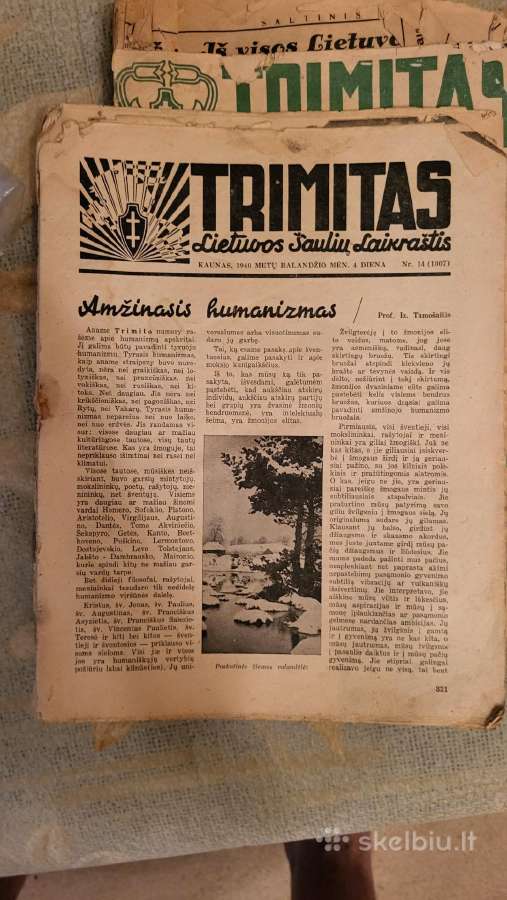 Antikvariniai laikraščiai - nuotraukos Nr. 3