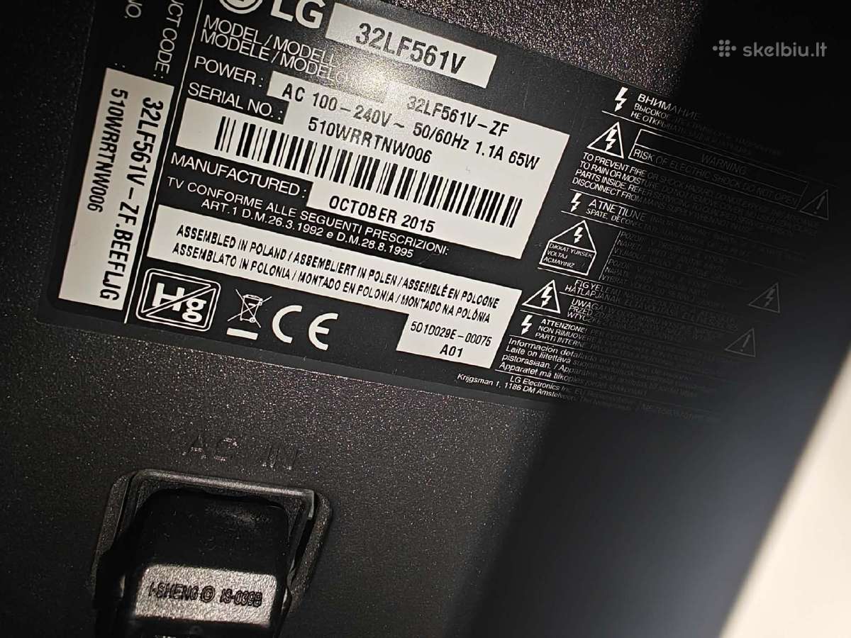 LG 32lf561v 32" (81 cm) Full HD LED televizorius - nuotraukos Nr. 4