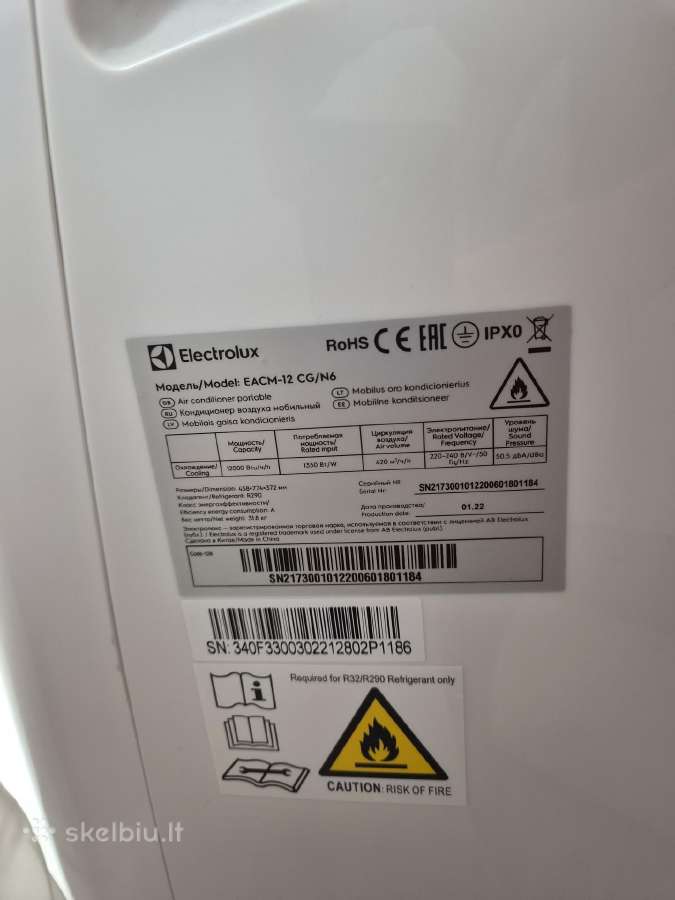 Mobilus oro kondicionierius Electrolux Eacm-12 Cg/ - nuotraukos Nr. 3