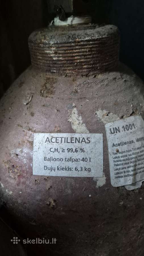 Acetileno ir deguonies balionai po 40 Litrų pilni - nuotraukos Nr. 3