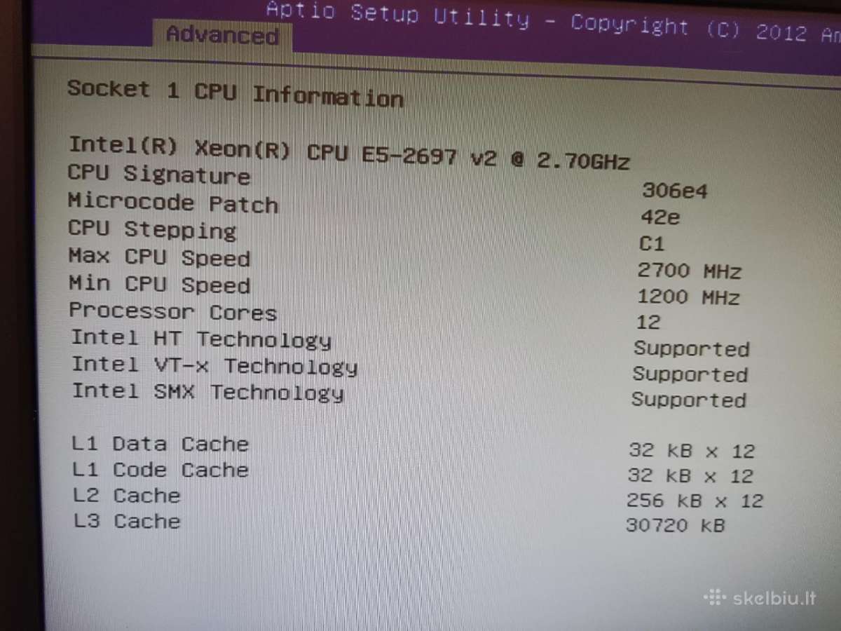 Supermicro x9sri-f Xeon 2697v2 24threads 256gb RAM - nuotraukos Nr. 9