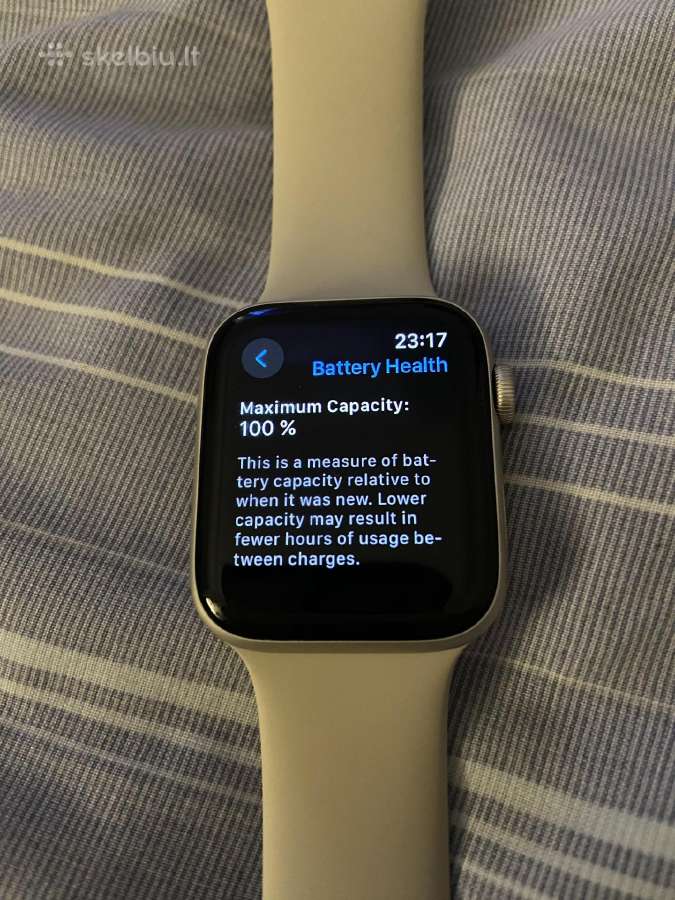Idealios būklės Apple Watch Se 2 (baterija 100%) - nuotraukos Nr. 6