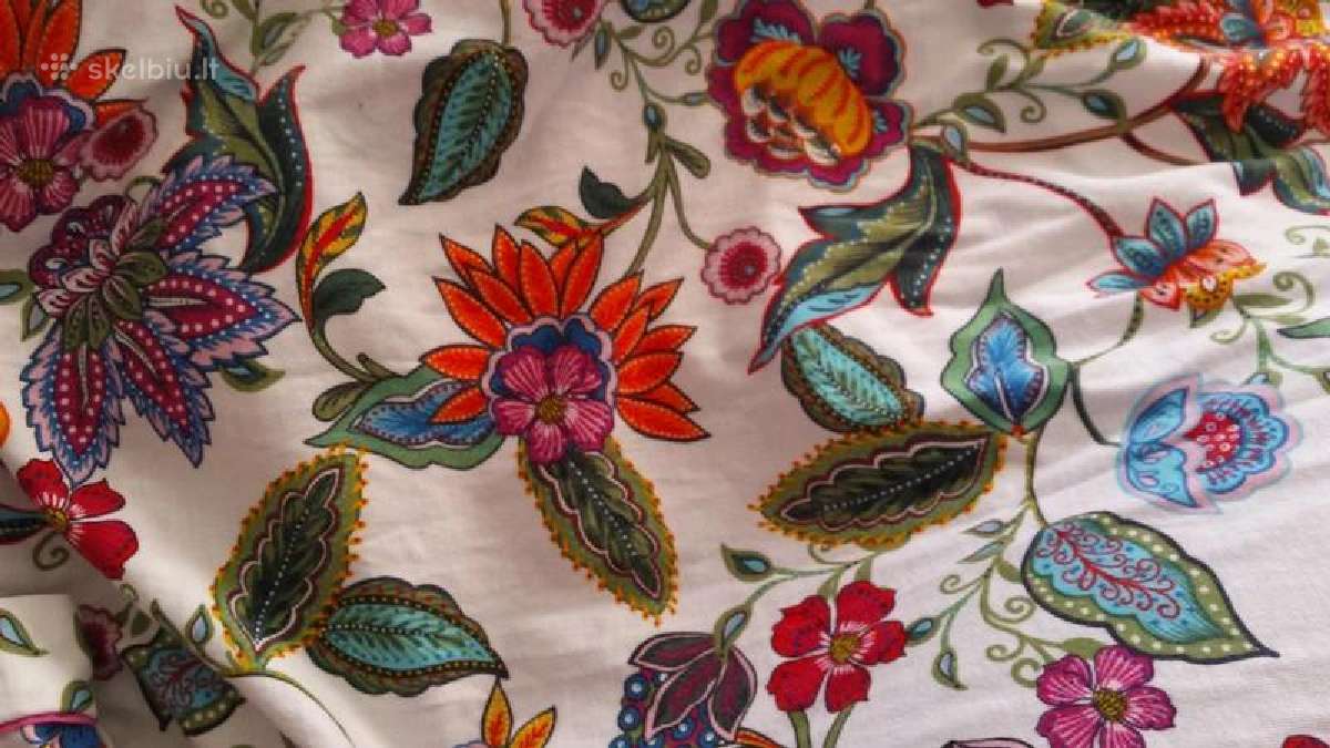 Moteriskas geletas medvilninis chalatukas / kimono - nuotraukos Nr. 5