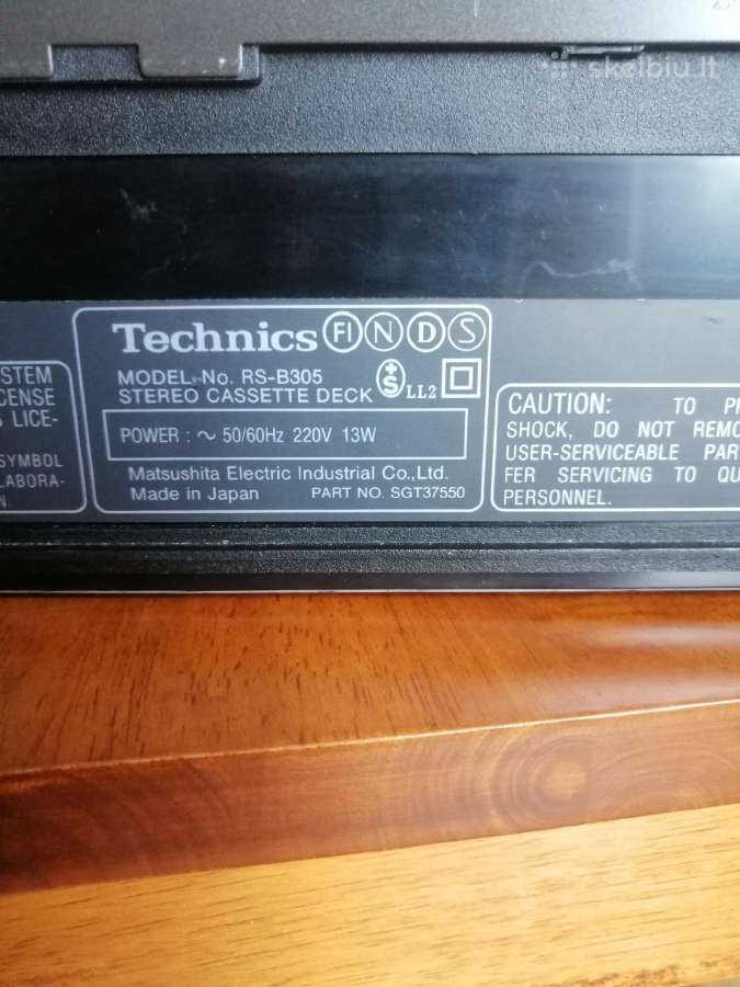 Technics RS-b305 - nuotraukos Nr. 3