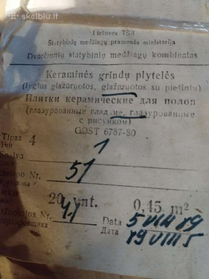 Parduodamos plytelės - nuotraukos Nr. 3