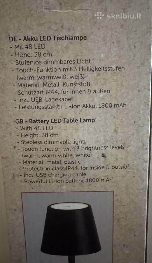 LED Stalinė lempa - nuotraukos Nr. 3