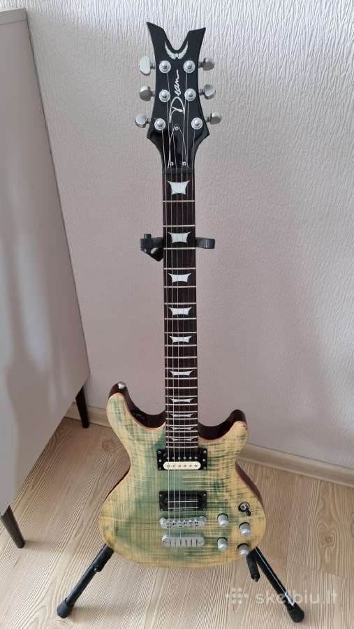 Dean Icon Flame Top (Faded Denim) el gitara - nuotraukos Nr. 3