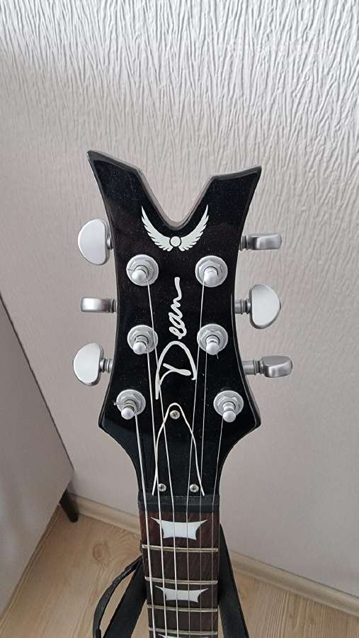 Dean Icon Flame Top (Faded Denim) el gitara - nuotraukos Nr. 5
