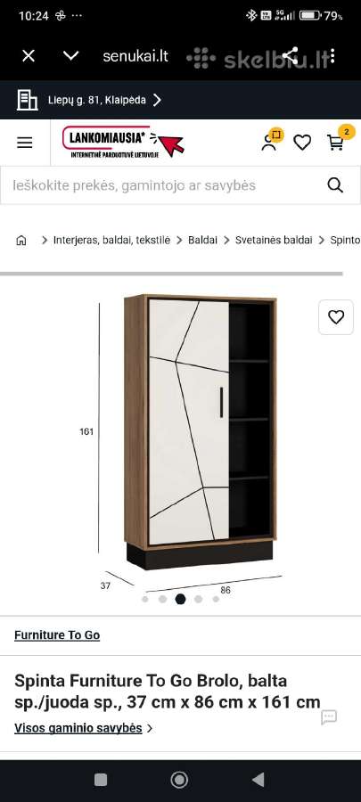 Svetainės baldų komplektas - nuotraukos Nr. 7