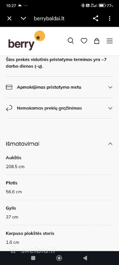 Svetainės baldų komplektas - nuotraukos Nr. 9