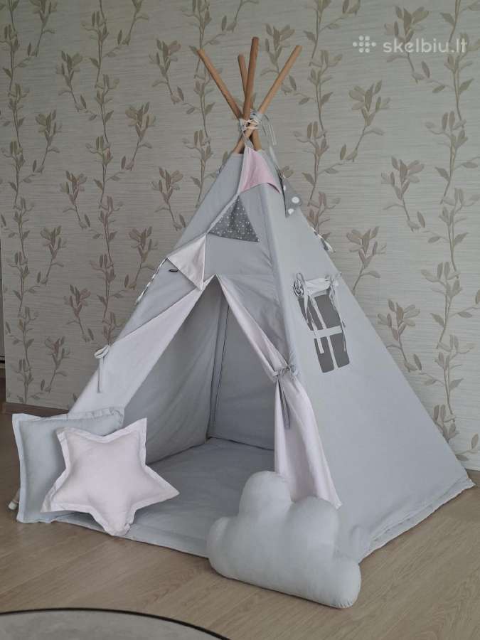 Tipi vaikiška palapinė - nuotraukos Nr. 2