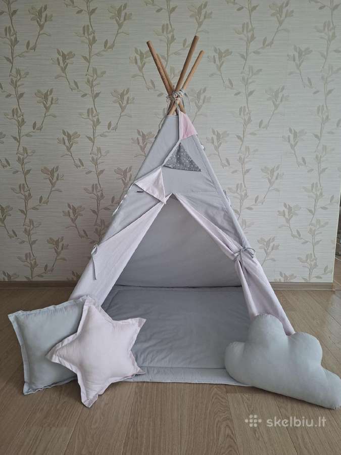 Tipi vaikiška palapinė - nuotraukos Nr. 4