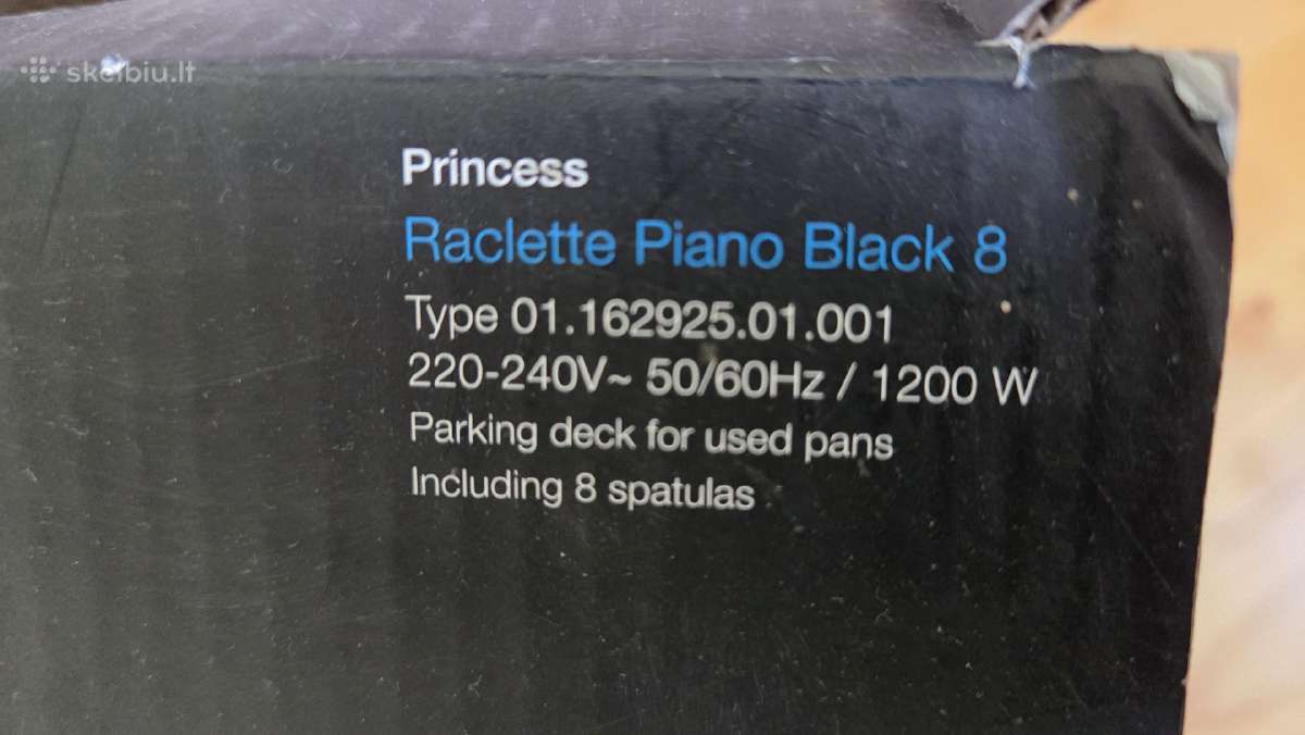 Griline elektrine Princess Raclette piano black 8 - nuotraukos Nr. 8