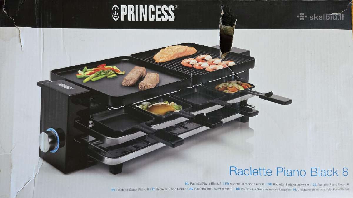 Griline elektrine Princess Raclette piano black 8 - nuotraukos Nr. 3