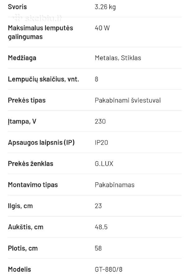 Naujas šviestuvas - nuotraukos Nr. 2