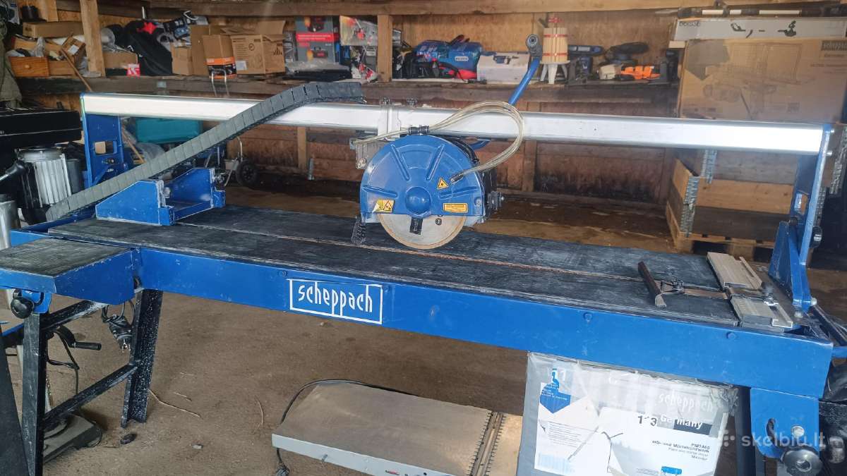 Scheppach Fs4700 Plytelių pjaustymo staklės 1,2kw - nuotraukos Nr. 2