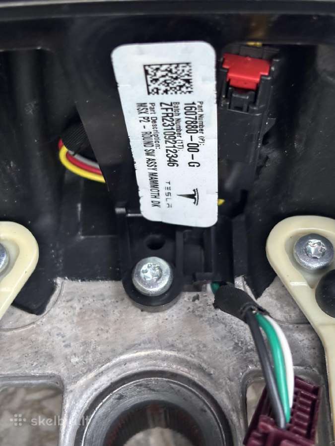 Tesla Model S ir X Yoke Airbag (vairo oro pagalvė) - nuotraukos Nr. 8