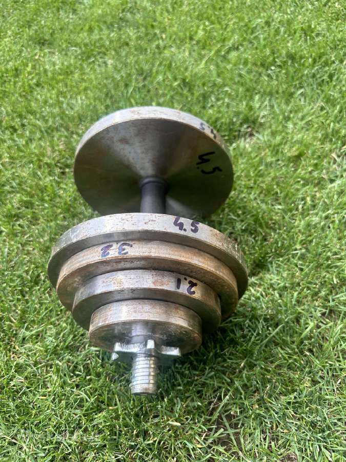 Hanteliai 2 po 23kg - nuotraukos Nr. 5